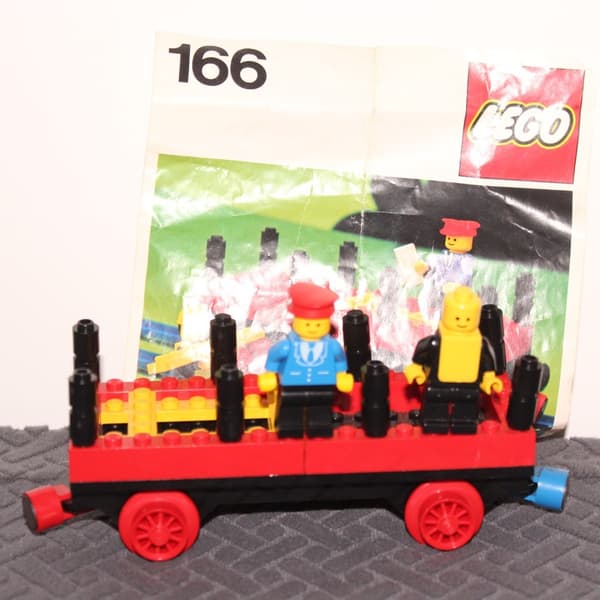 LEGO CITY TOWN TRAIN 166 INSTRUCTION SET with Flat Wagon instructions