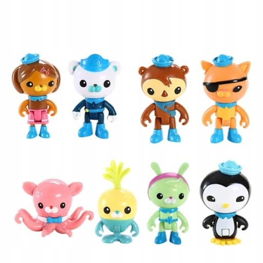 OKTONAUCI SET: 8 FIGURES, BASE AND TOY