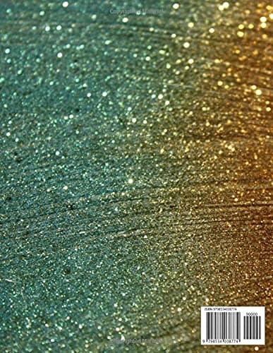 200-page Golden Blue Peacock Aesthetic Notebook: 200-page lined notebook