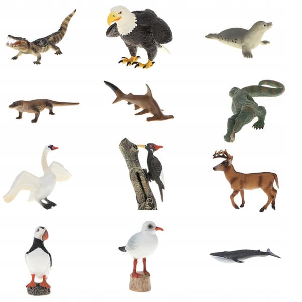 Simulation Stamp Animal Figurine Children’s Educational Toy Christmas Present