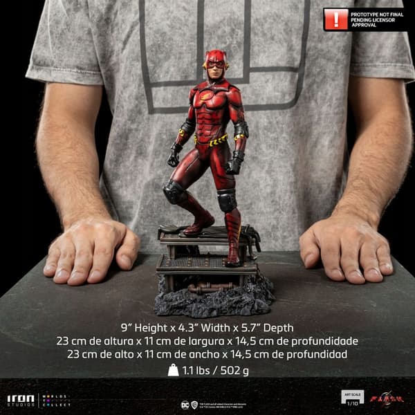 IRON STUDIOS THE FLASH MOVIE – FLASH ALTERNATE VERSION STATUE, 1/1 SCALE