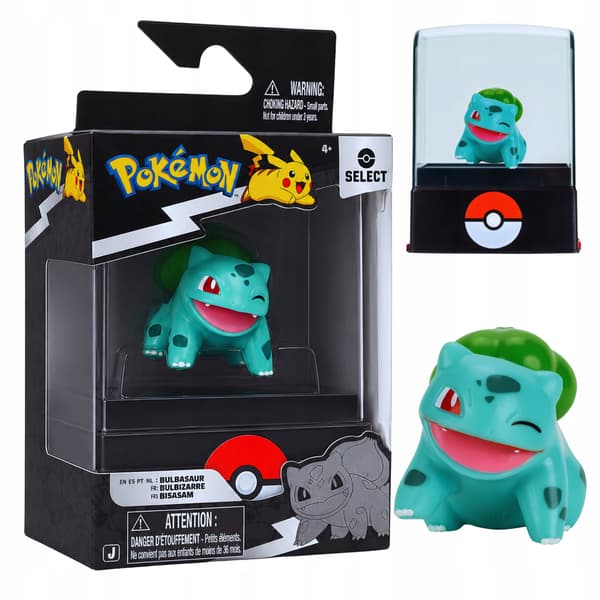POKEMON BULBASAUR Figures – Select Pokémon Original Figure, 5cm, green