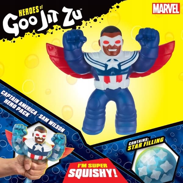 GOO JIT CAPTAIN AMERICA STRETCHABLE FIGURINE