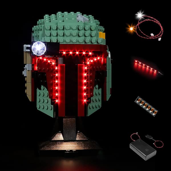 LED lighting kit compatible with a helmet