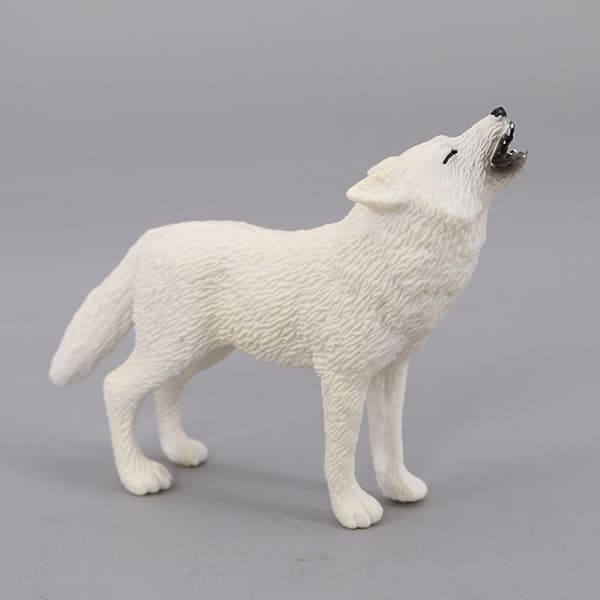 PVC wolf figurines: Forest creatures, BPA-free, Zoo, Learning about the Arctic wolf