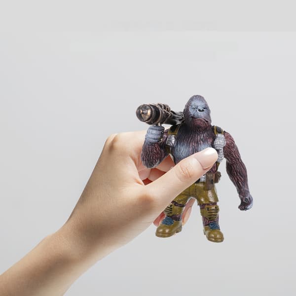 2 PCS. REALISTIC PLASTIC ORANGUTAN FIGURINE – DECORATION