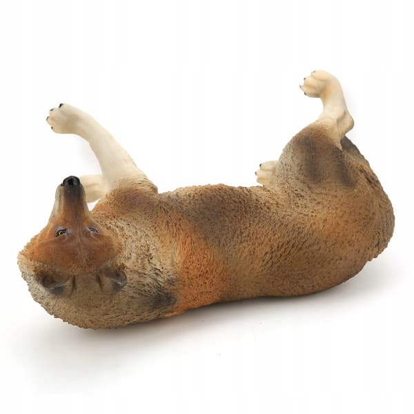 REALISTIC BROWN WOLF FIGURINE – EDUCATIONAL TOY FOR CHILDREN