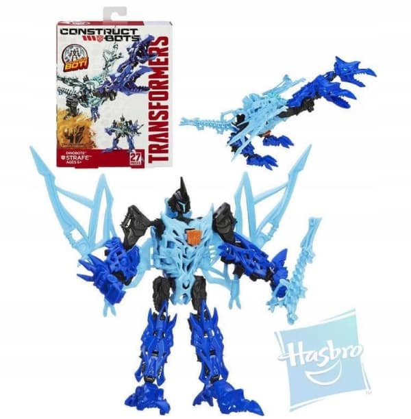 Hasbro Transformers 4 Construct Bots Dinobot Strafe 2-in-1 Two-Headed Dragon Robot