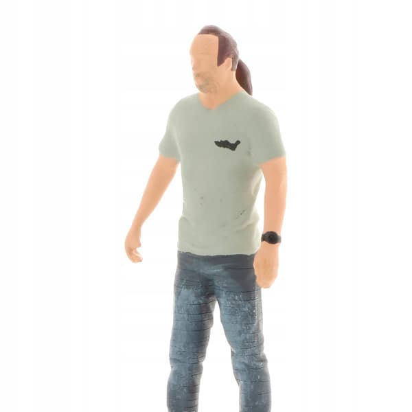 1:64 scale diorama, painted figure, resin model, Building Style 6 train