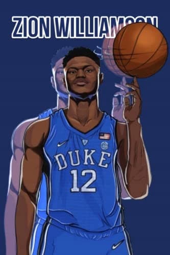 Zion Williamson Notebook: Cute College-style Wide-ruled Journal Notebook for School