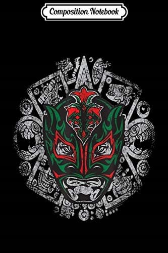 Composition Notebook: Legends of Lucha Libre – Rey Fenix Aztec Calendar Jou