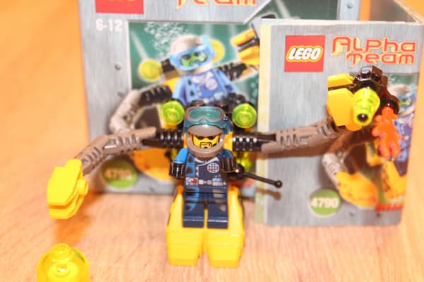 LEGO CITY TOWN ALPHA TEAM 4790 BOX, INSTRUCTIONS, SET