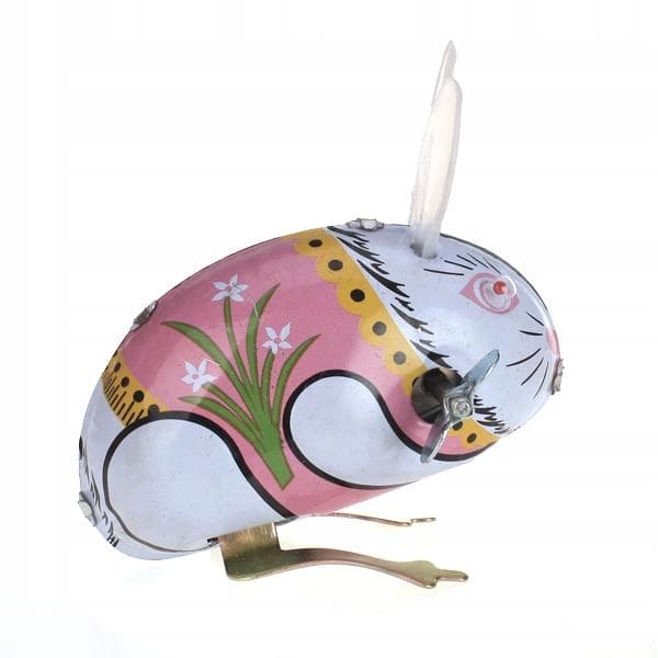 TIN TOY Clockwork BUNNY RABBIT Easter Gift Collectable New Release