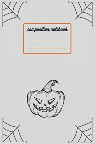 Halloween notebook: Lined composition notebook / Halloween gift, 110 blank pages