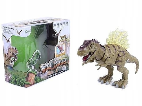 Battery-powered dinosaur with light and sound – MIX