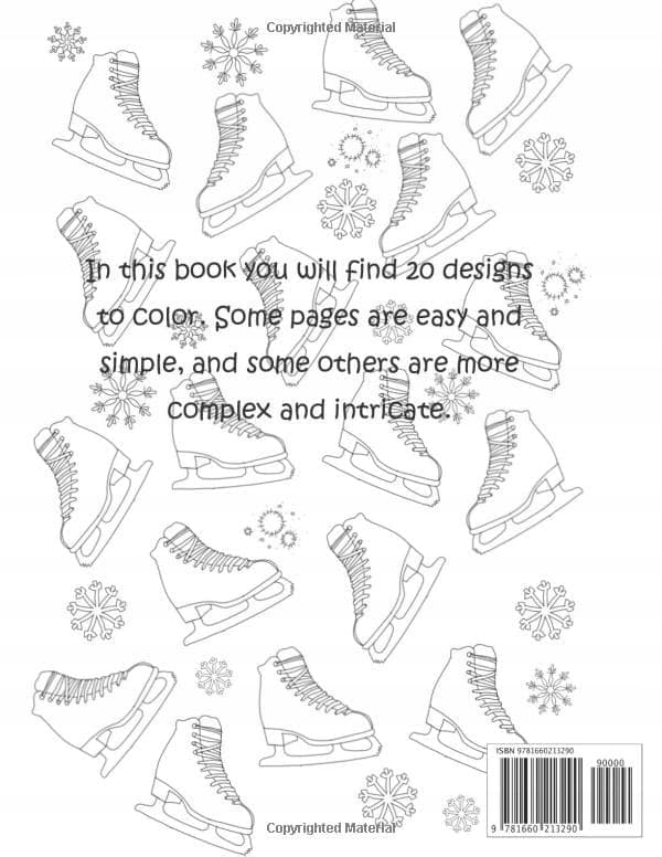 Ice Skating Colouring Book