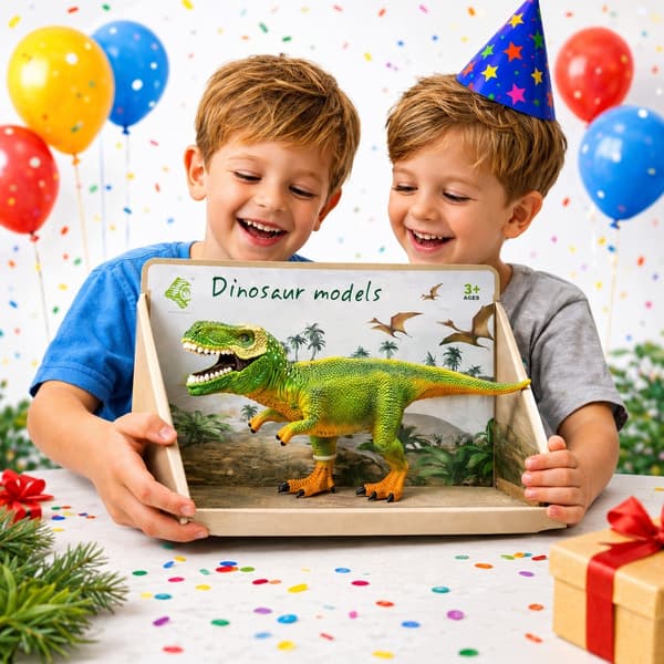 LARGE ALLOSAURUS DINOSAUR REALISTIC RUBBER FIGURINE – A GIFT FOR CHILDREN