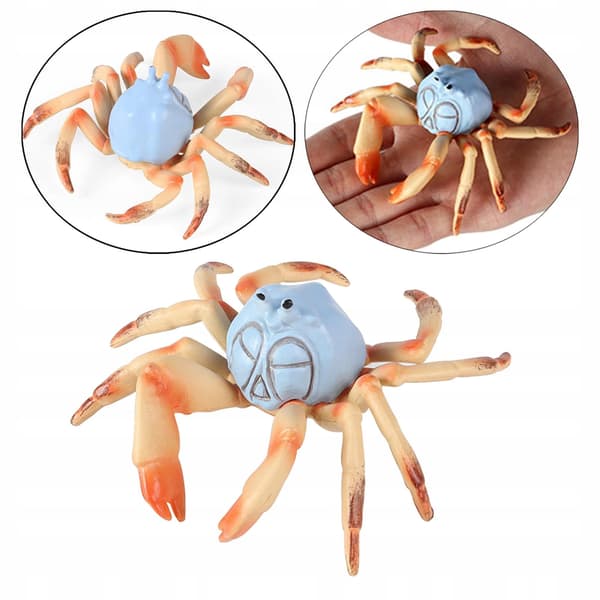 Mini Animal Model Display Props Miniature Statues Freshwater Crab Play Set
