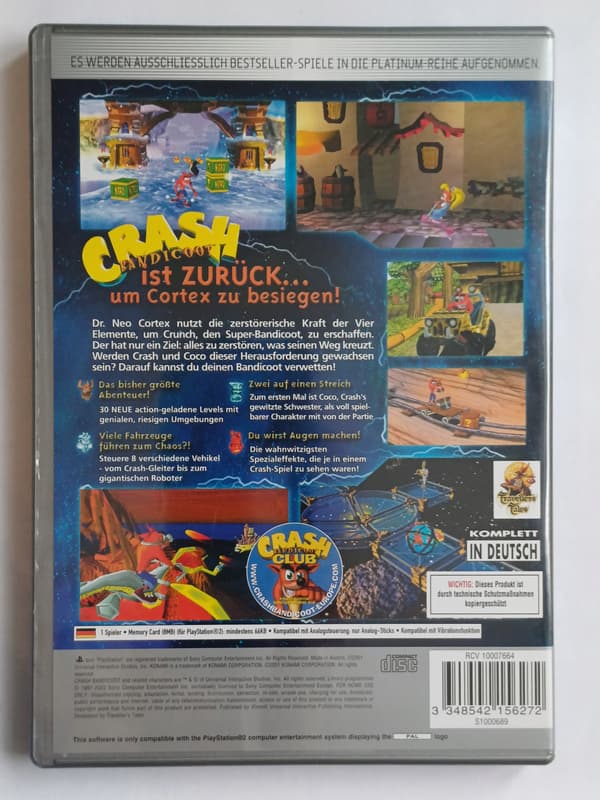 Crash Bandicoot: Wrath of Cortex, PS2