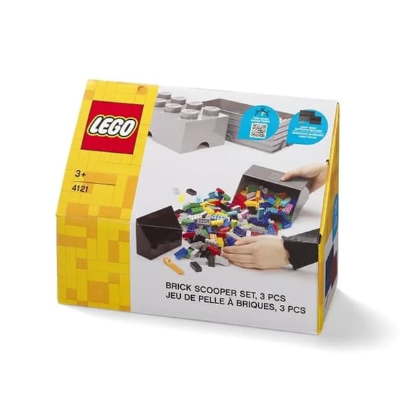 LEGO Dustpan Set with Diverter (Grey/Black) LEGO
