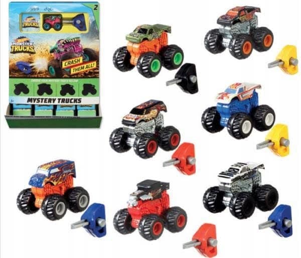 Hot Wheels monster truck, 1:64 scale, multicoloured