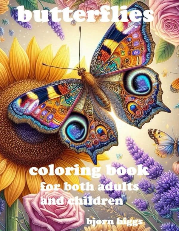 Butterflies Colouring Book
