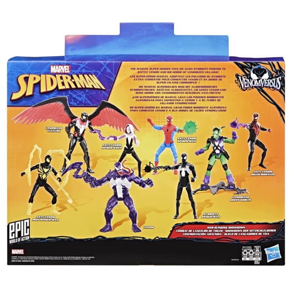 Marvel Spider-Man: Venom Versus – Web Slinging Showdown – 8 figures – Hasbro G1407