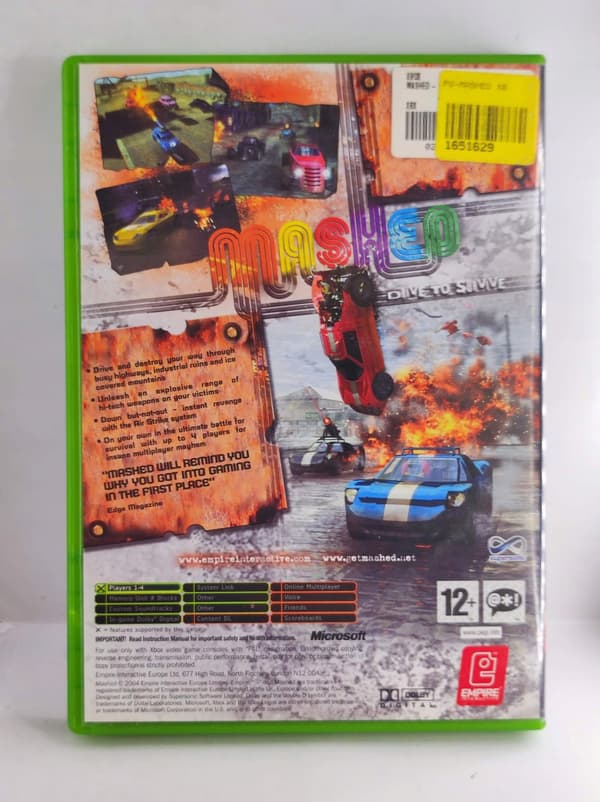 MASHED DRIVE TO SURVIVE Microsoft Xbox