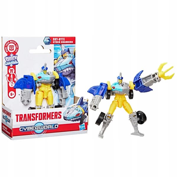 Transformers CYBERWORLD Cyber Changers Sky-Byte Action Figure