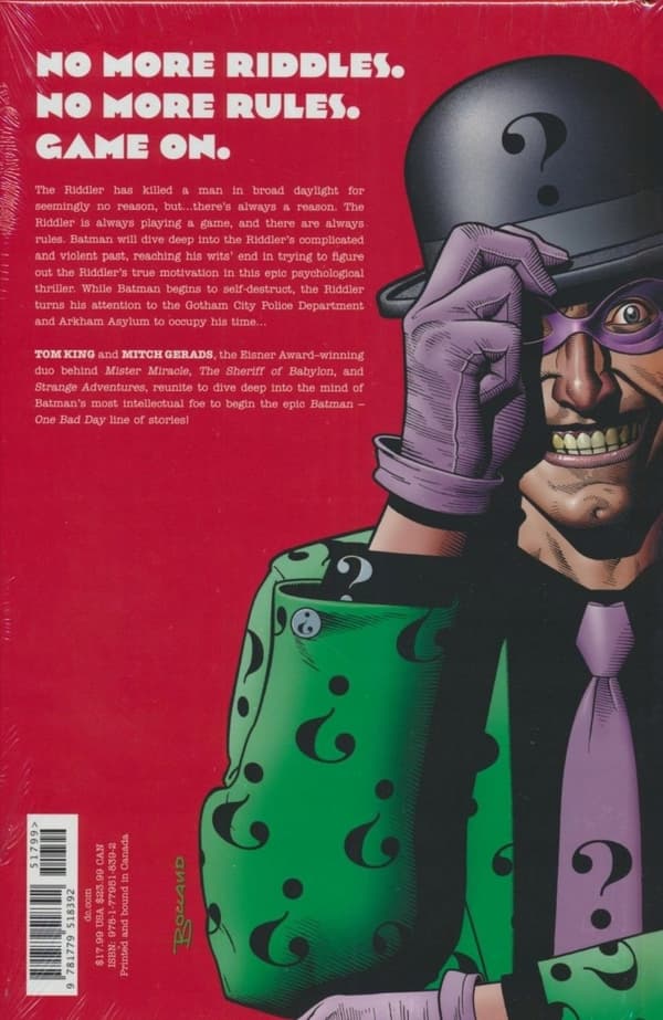 BATMAN: ONE BAD DAY – THE RIDDLER (Hardback) – Various Authors