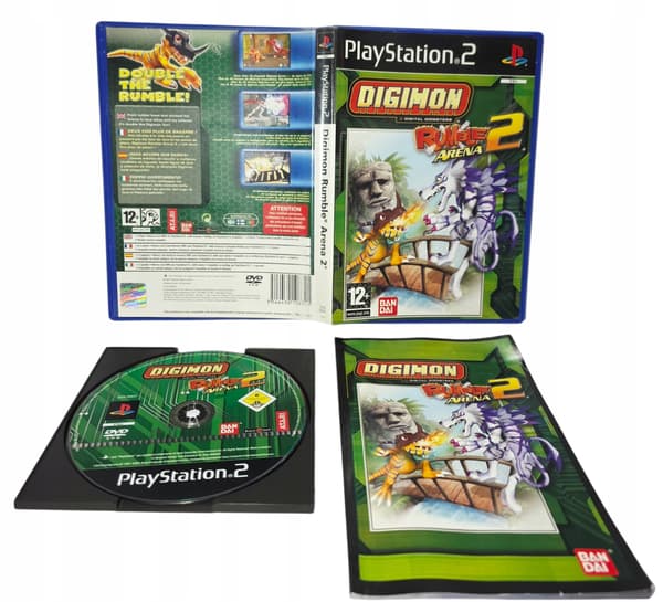 Digimon Rumble Arena 2 PS2 3XA Disc + Manual