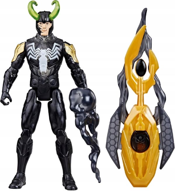 AVENGERS VENOMIZED LOKI SET: 10 CM LOKI FIGURINE + ACCESSORIES
