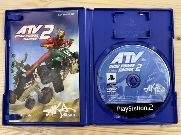 ATV 2 QUAD POWER RACING disc – in excellent condition, complete PS2 set