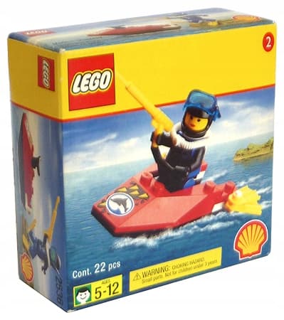 New LEGO System City 2536 Shell Divers Jet Ski MISB 1998