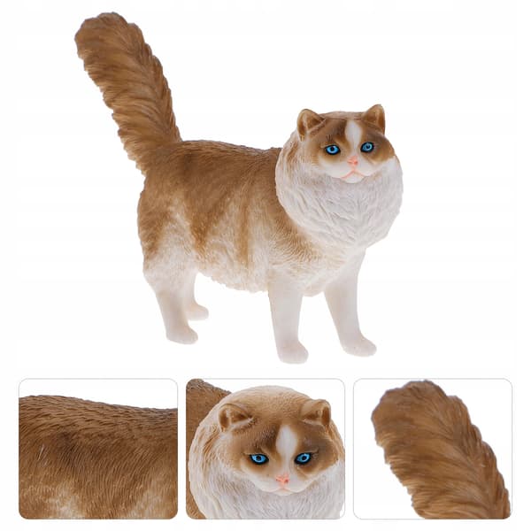 PLASTIC CAT FIGURINE FOR DECORATION AND CHILDREN’S PLAY