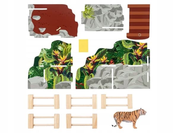 PLAYTIVE WOODEN TIGER ENCLOSURE