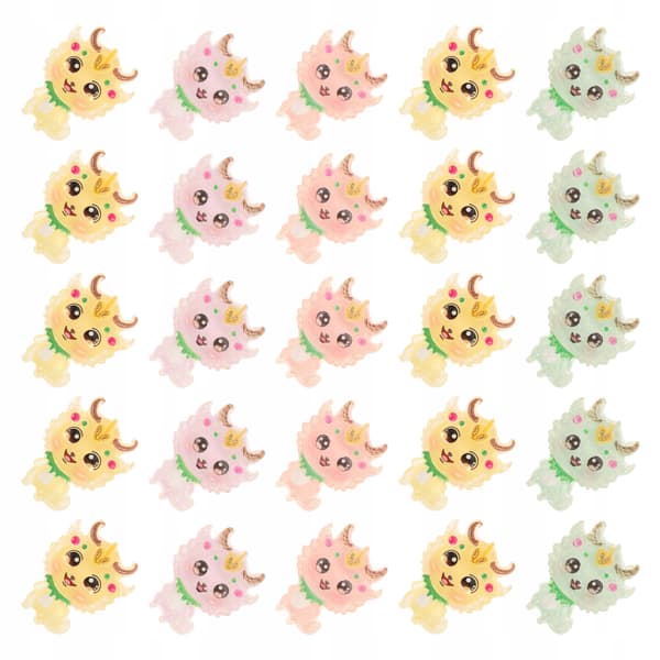 25 resin dragons for decorating mobile phone cases