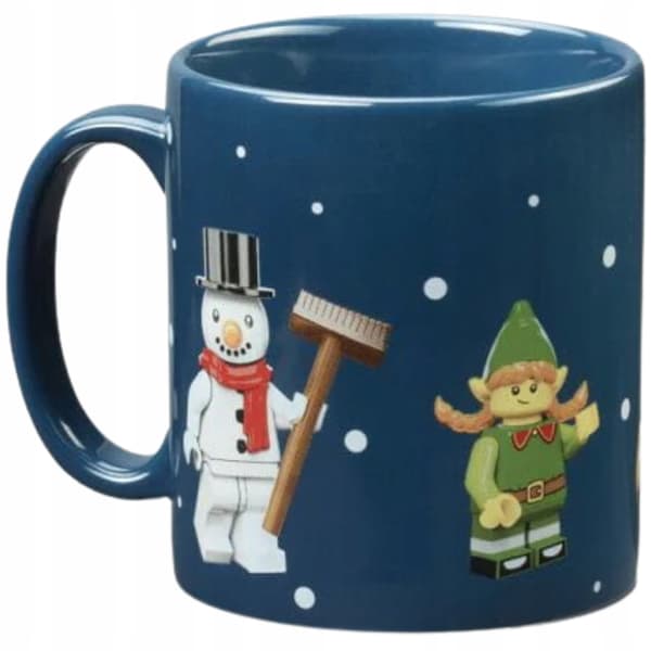 LEGO Christmas Mug – LEGO Minifigure Ceramic Mug, 300 ml, Blue