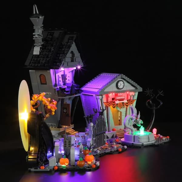 Dedicated LED lighting set for Ideas Halloween Town (NO LEGO)