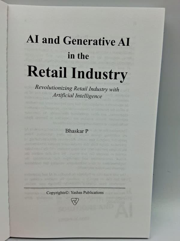 AI and Generative AI in the Retail Industry – Bhaskar P.