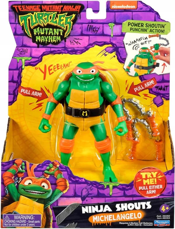 NINJA TURTLE FIGURES: MICHELANGELO SOUND FIGURE