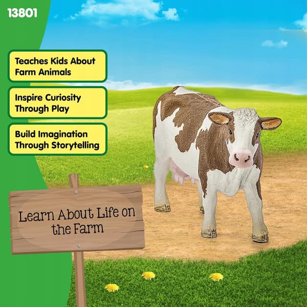 Schleich Farm World Realistic Cow, from 3 years