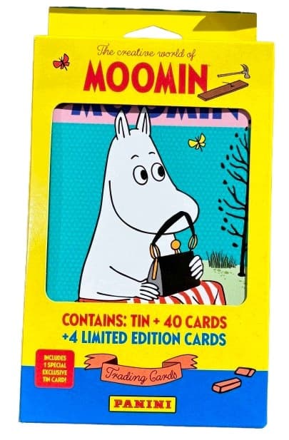 Panini Moomins cards: CREATIVE WORLD Moomin Collector’s TIN BOX