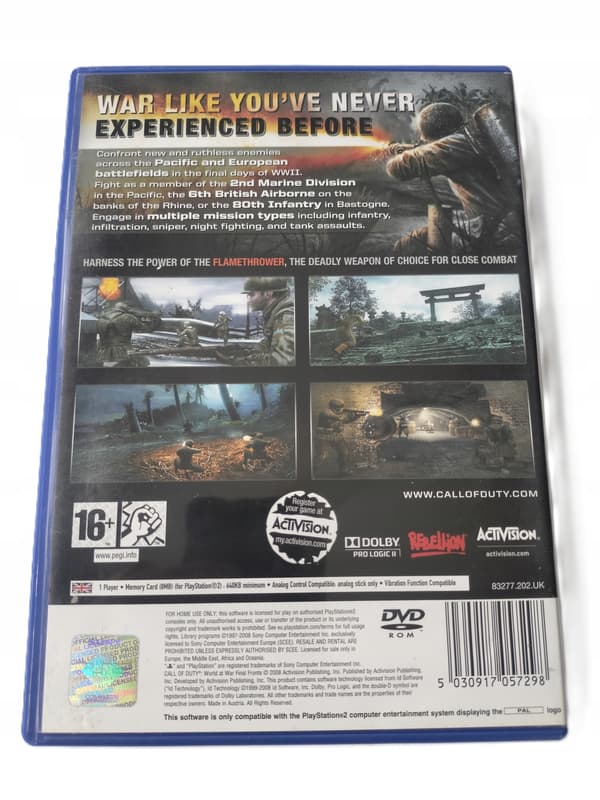 CALL OF DUTY: WORLD AT WAR – FINAL FRONTS PS2 PAL ENG