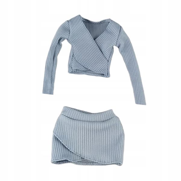 1:6 Scale Basic Crop Top Costume, Women’s Figure, blue