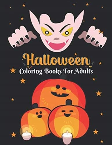 Halloween colouring books for adults