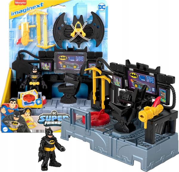 BATMAN SET: BATMAN’S BASE WITH LIGHT-UP COMMAND CENTRE + BATMAN FIGURE