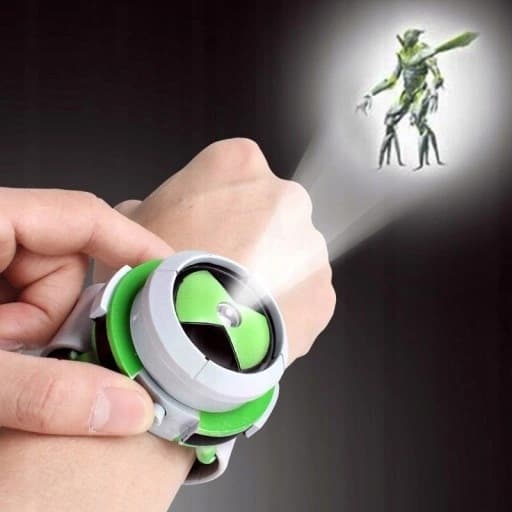 BEN 10 OMNITRIX PROJECTOR WITH ALIEN FIGURINES AND SPACE CLOCK – A GIFT FOR CHILDREN