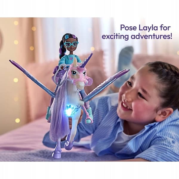 Unicorn Academy: Layla and Snow White Unicorn Interactive Doll Set