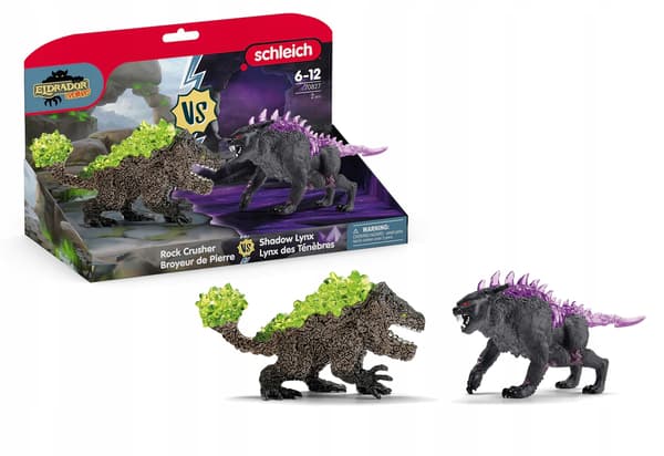SCHLEICH 70827 Figurines: The Shadow Lynx versus the Stone Beast